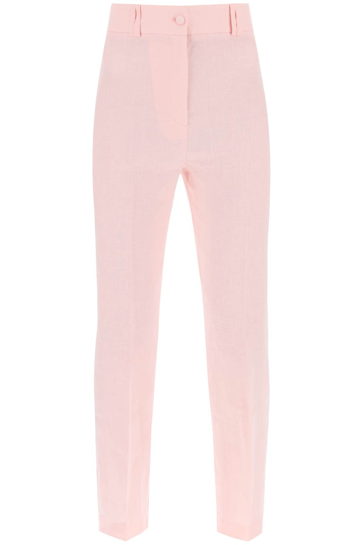 'Loulou' Linen Trousers - Hebe Studio - Women