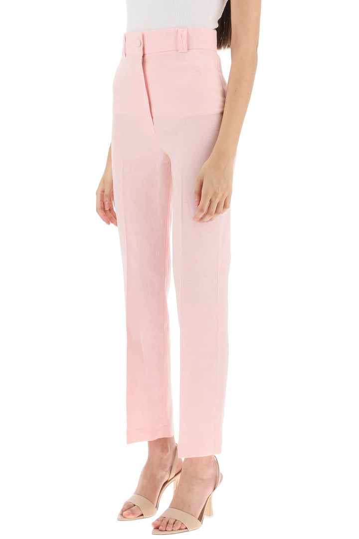 'Loulou' Linen Trousers - Hebe Studio - Women