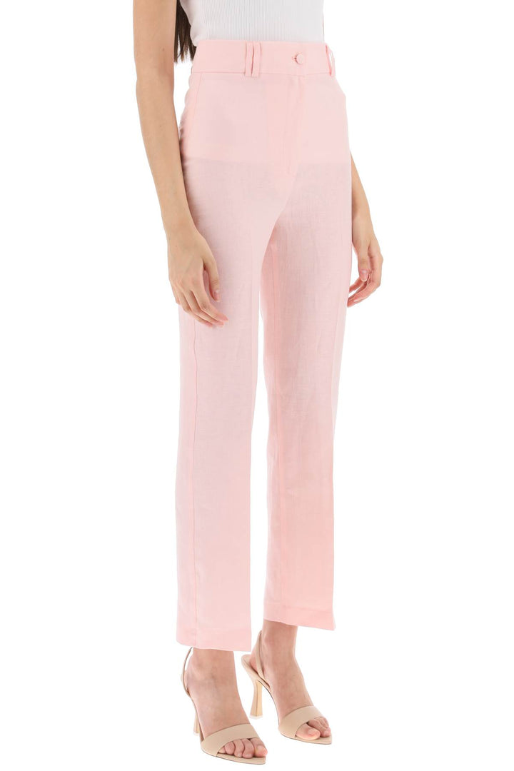 'Loulou' Linen Trousers - Hebe Studio - Women