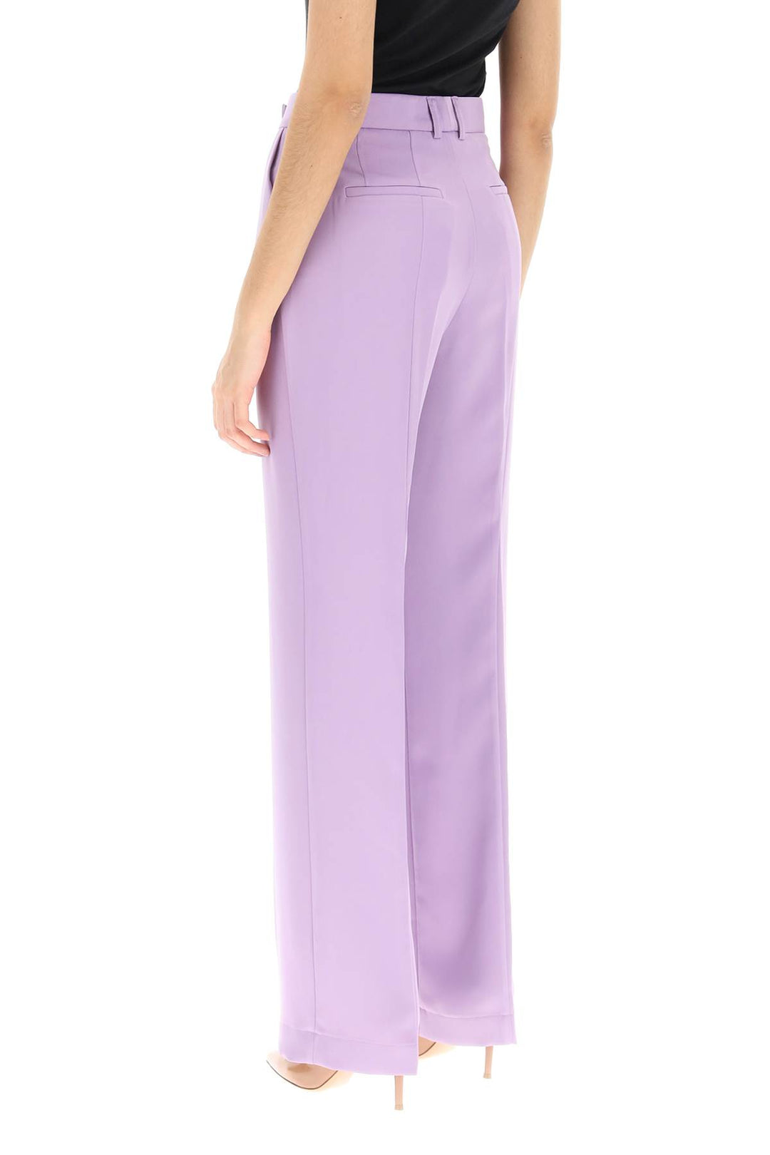 'Lover' Satin Trousers - Hebe Studio - Women