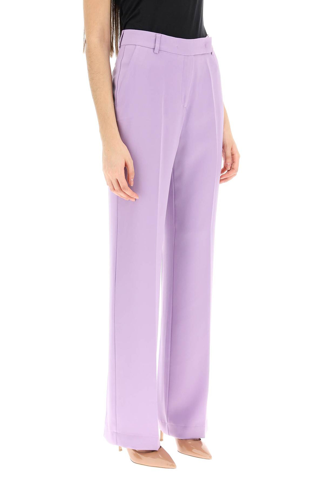 'Lover' Satin Trousers - Hebe Studio - Women