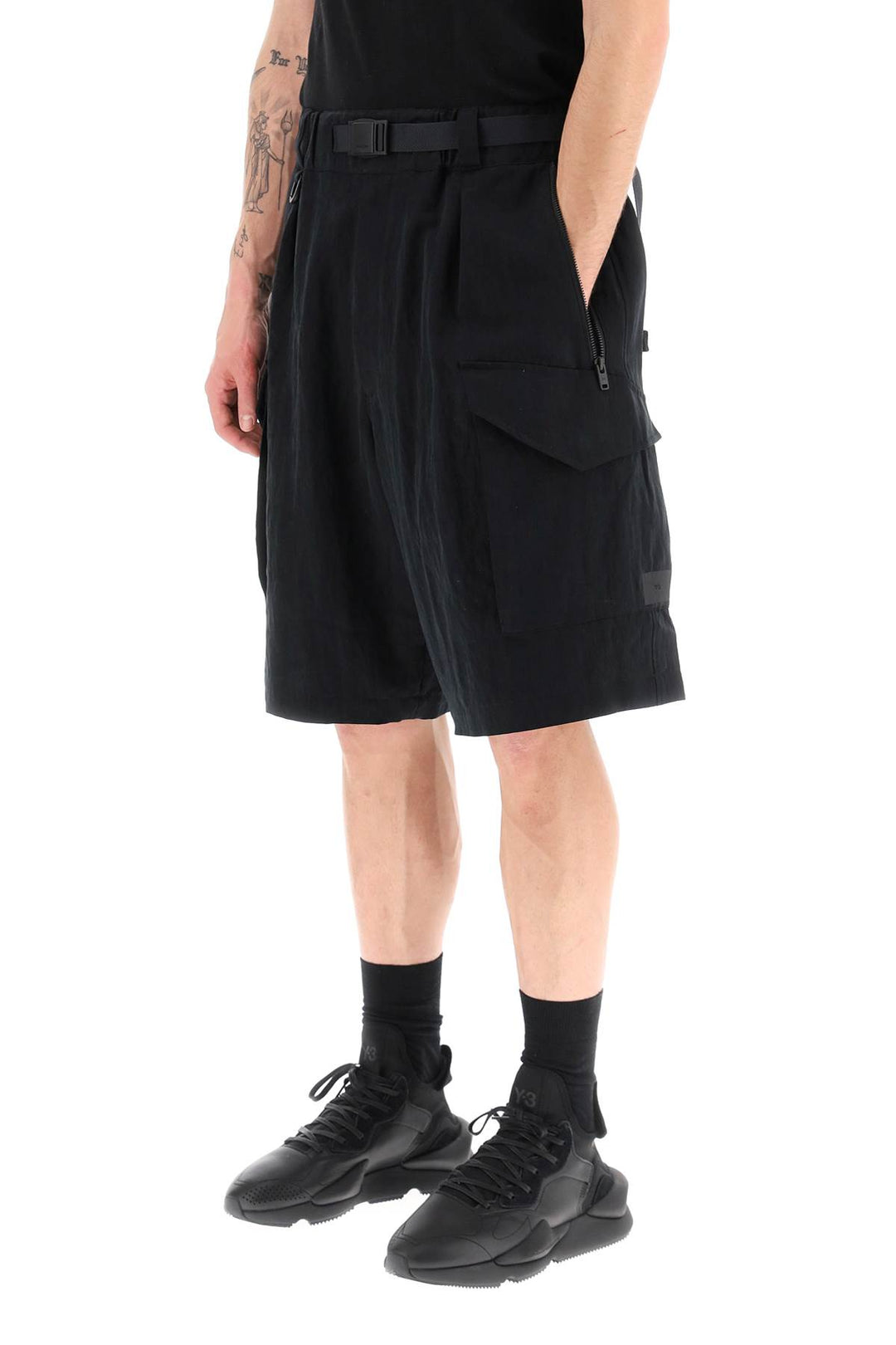 Cargo Shorts With Fixed Belt - Y-3 - Men