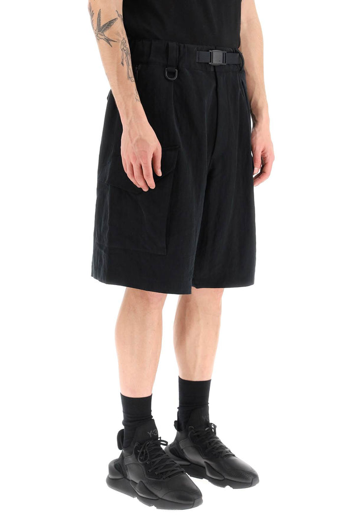 Cargo Shorts With Fixed Belt - Y-3 - Men