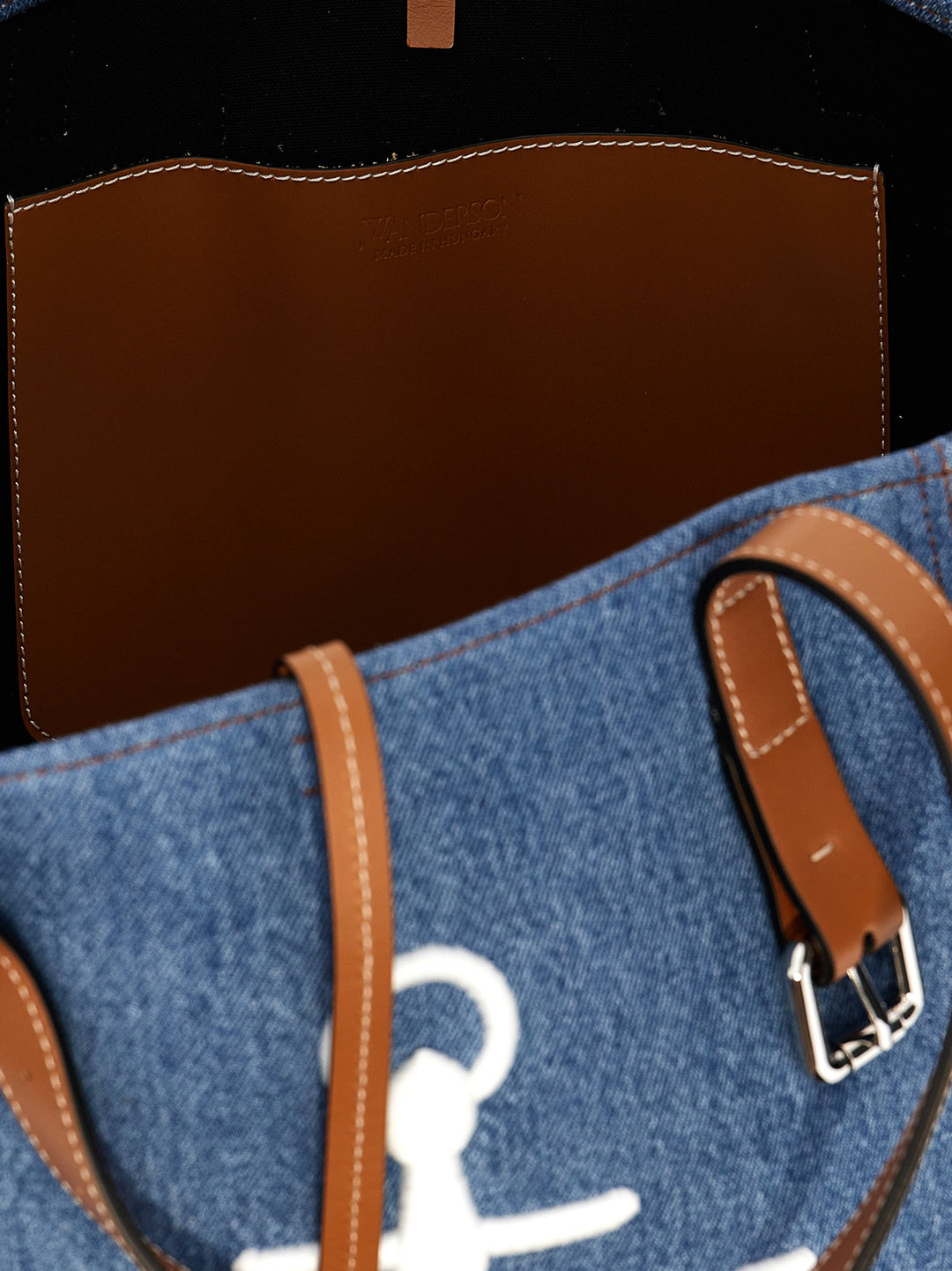 Belt Tote Cabas Tote Bag Blue