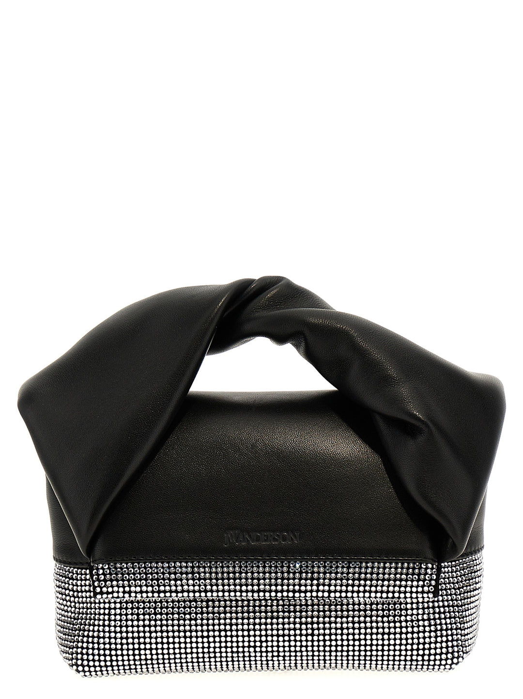 Crystal Twister Crossbody Bags Black