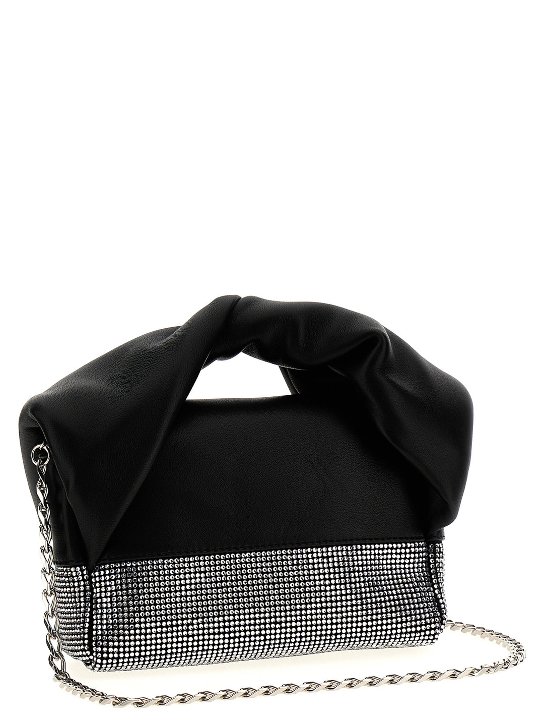 Crystal Twister Crossbody Bags Black