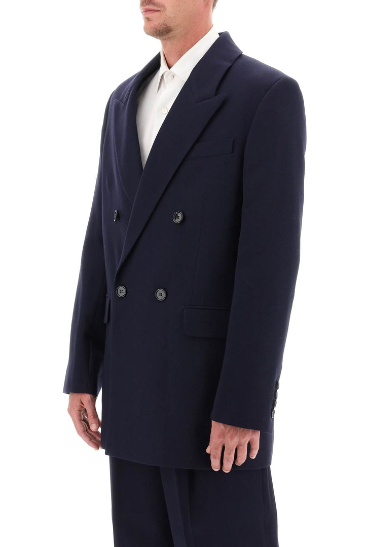 Wool Serge Double Breasted Blazer - Ami Paris - Men