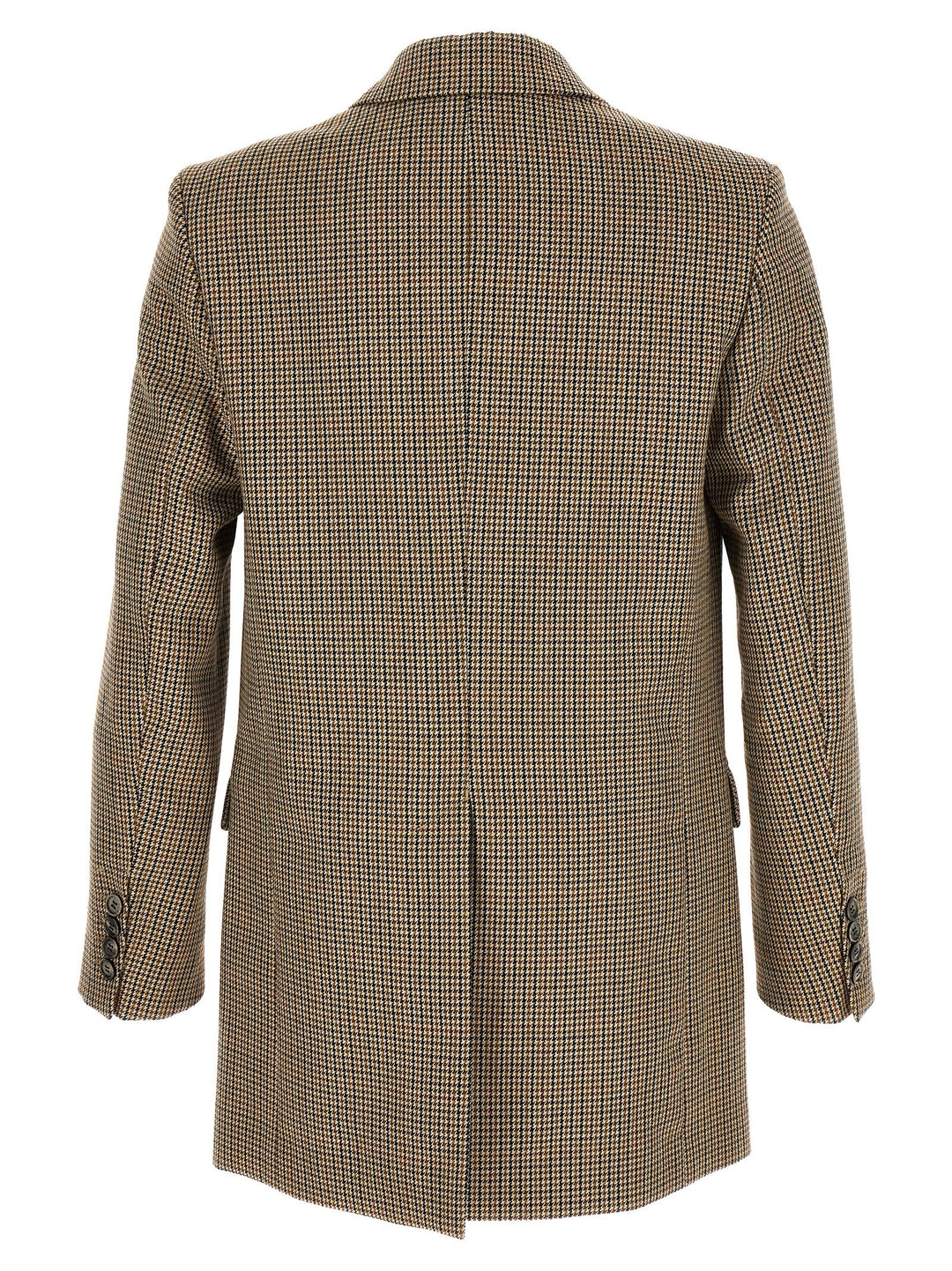 Houndstooth Blazer Jackets Beige