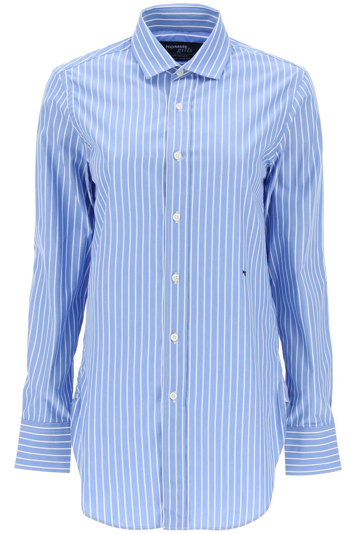 Striped Poplin Shirt - Homme Girls - Women