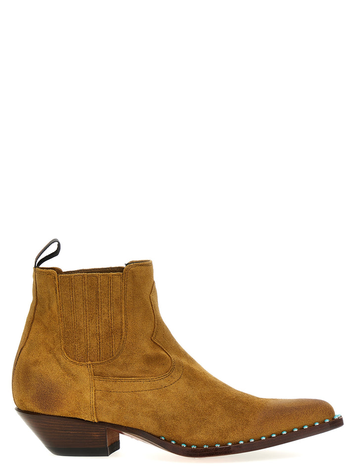 Hidalgo Mini Boots, Ankle Boots Beige