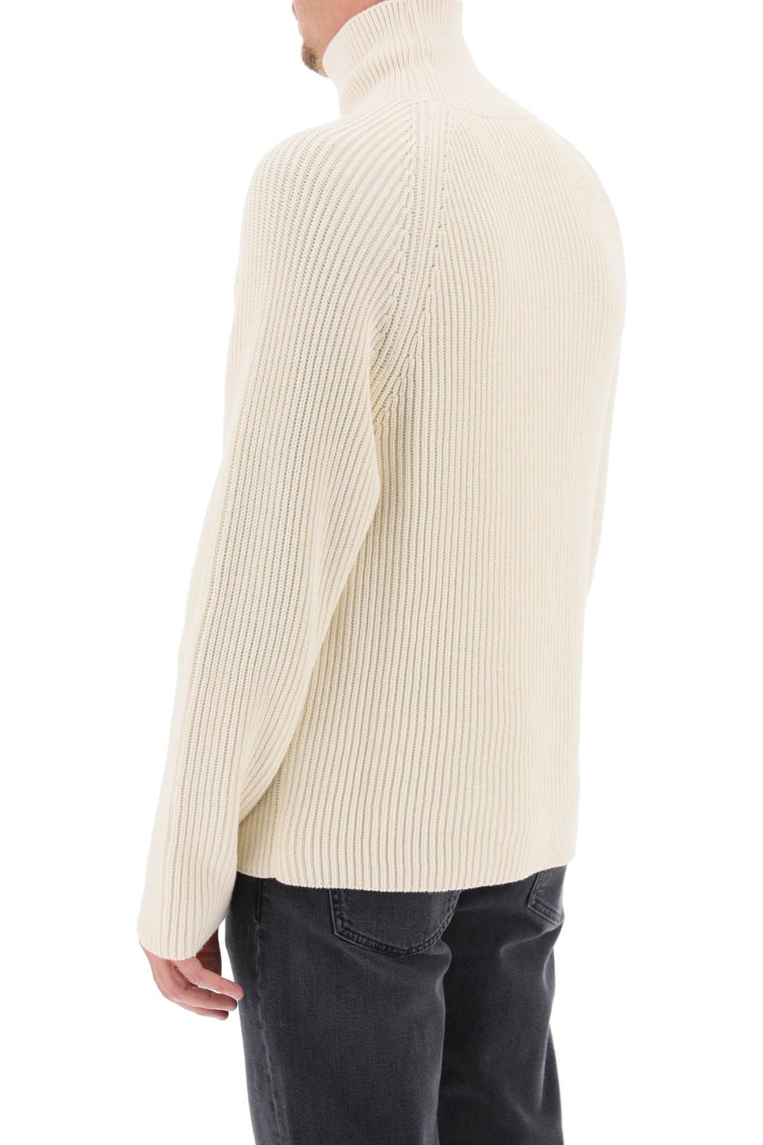 Cotton And Wool Funnel Neck Sweater - Ami Paris - Men