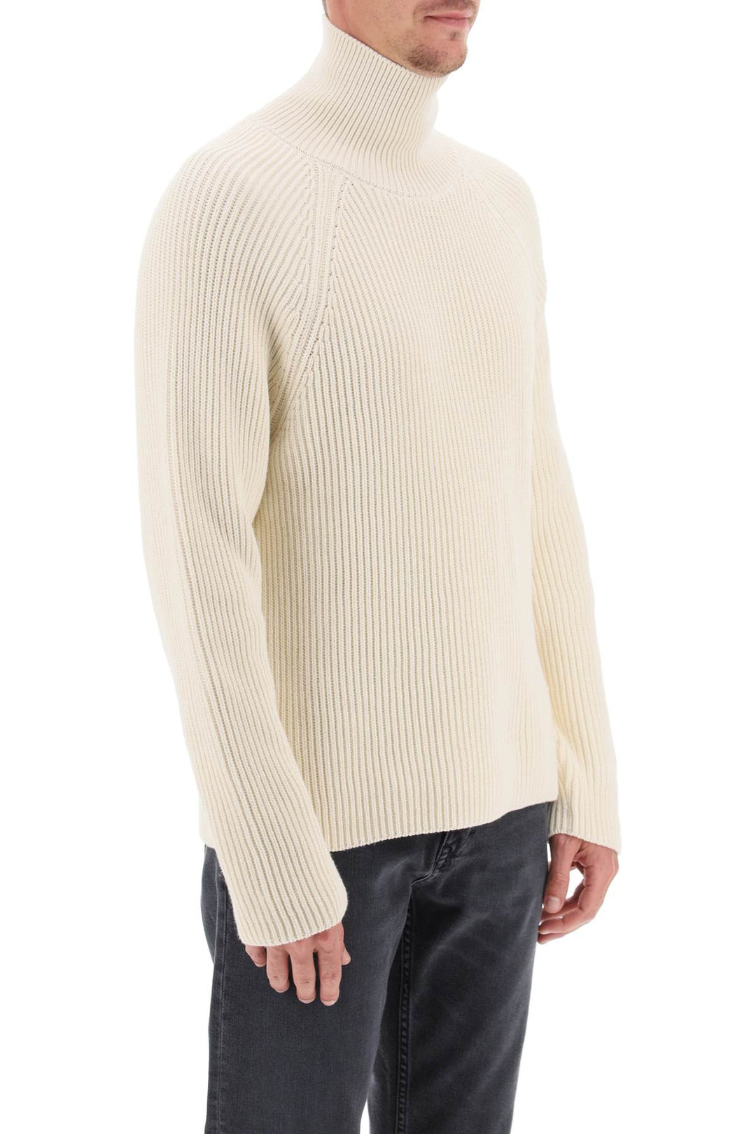 Cotton And Wool Funnel Neck Sweater - Ami Paris - Men