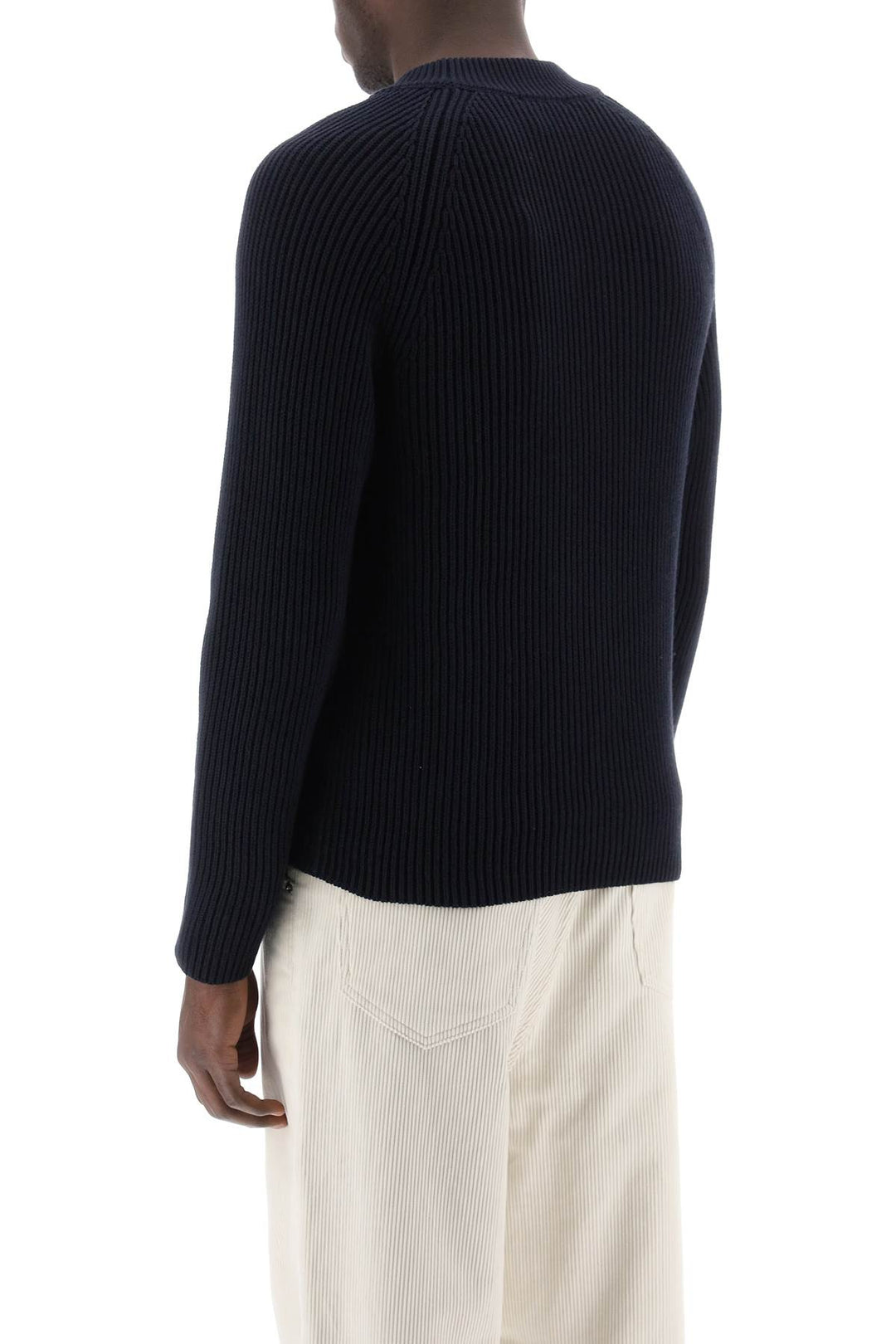 Cotton And Wool Crew Neck Sweater - Ami Paris - Men