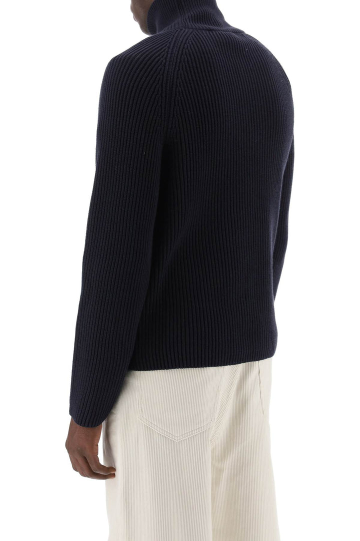 English Rib Funnel Neck Sweater - Ami Paris - Men