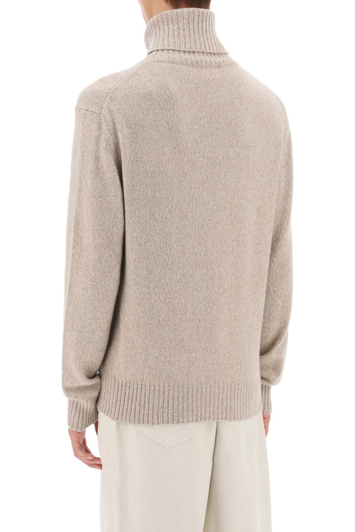 Melange Effect Cashmere Turtleneck Sweater - Ami Paris - Men