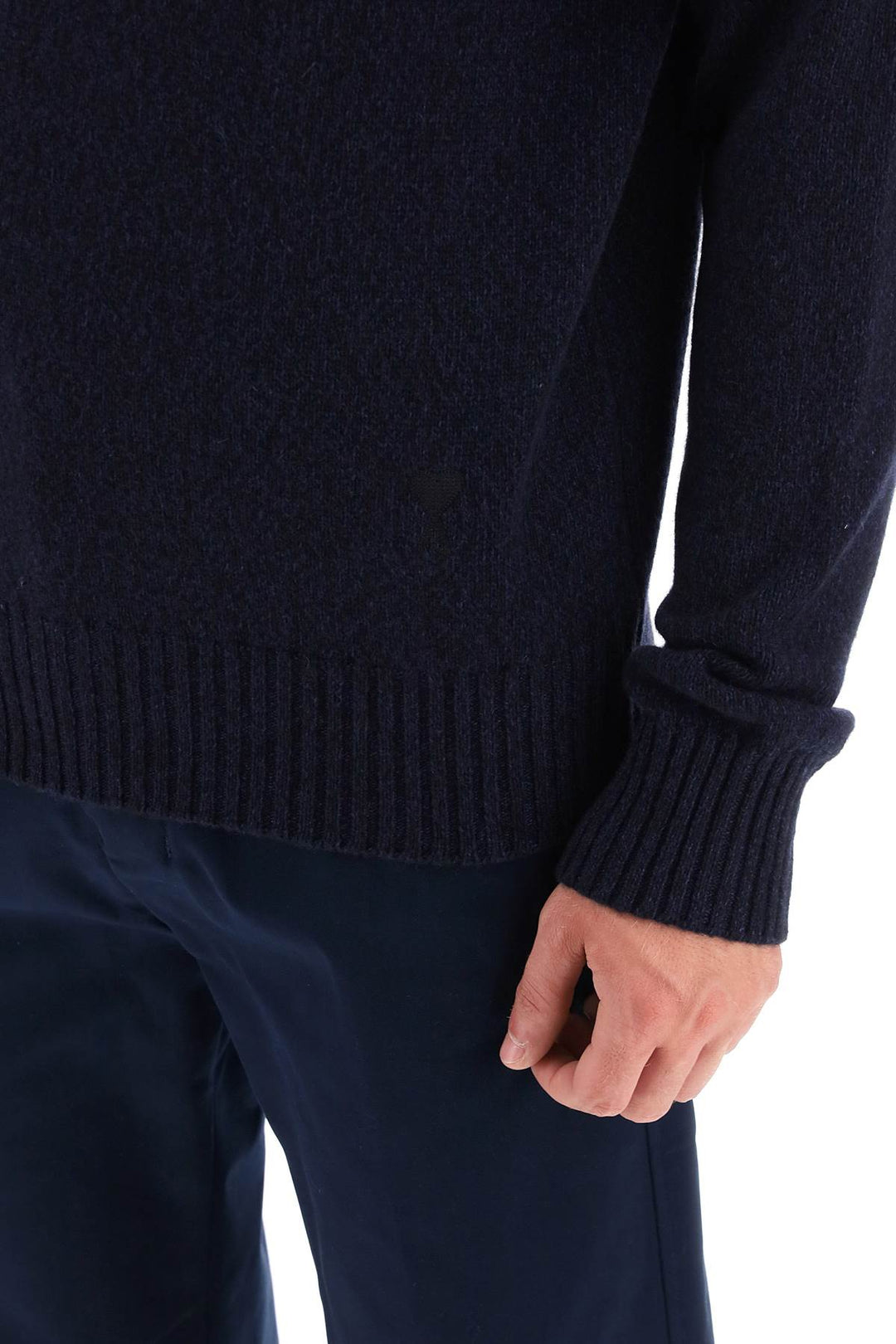 Melange Effect Cashmere Turtleneck Sweater - Ami Paris - Men