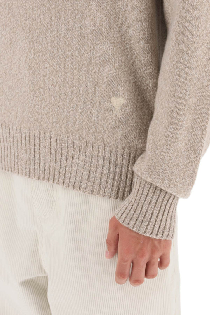 Melange Effect Cashmere Turtleneck Sweater - Ami Paris - Men