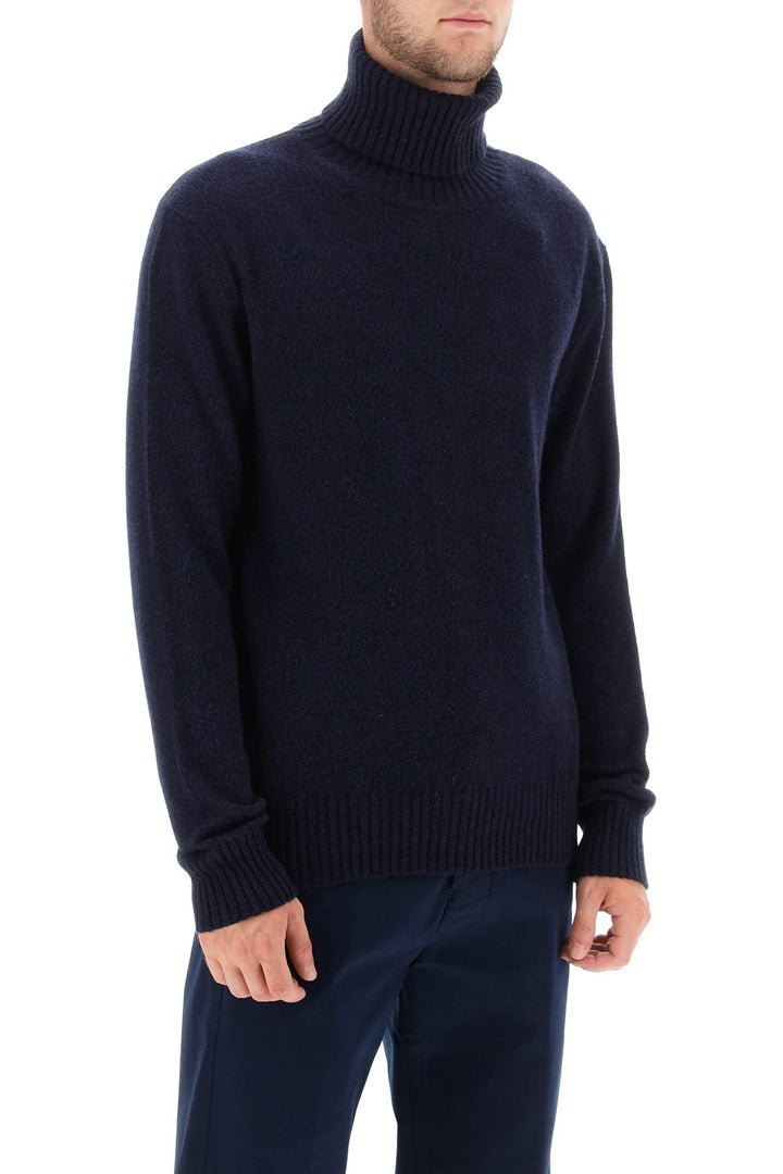 Melange Effect Cashmere Turtleneck Sweater - Ami Paris - Men