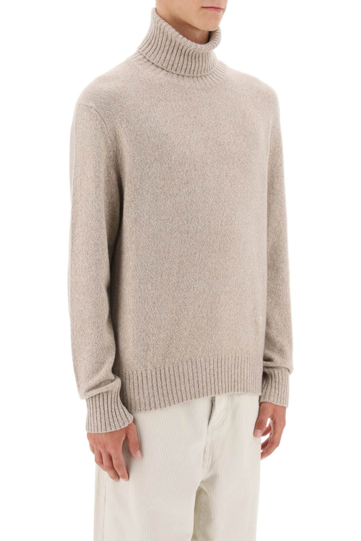 Melange Effect Cashmere Turtleneck Sweater - Ami Paris - Men