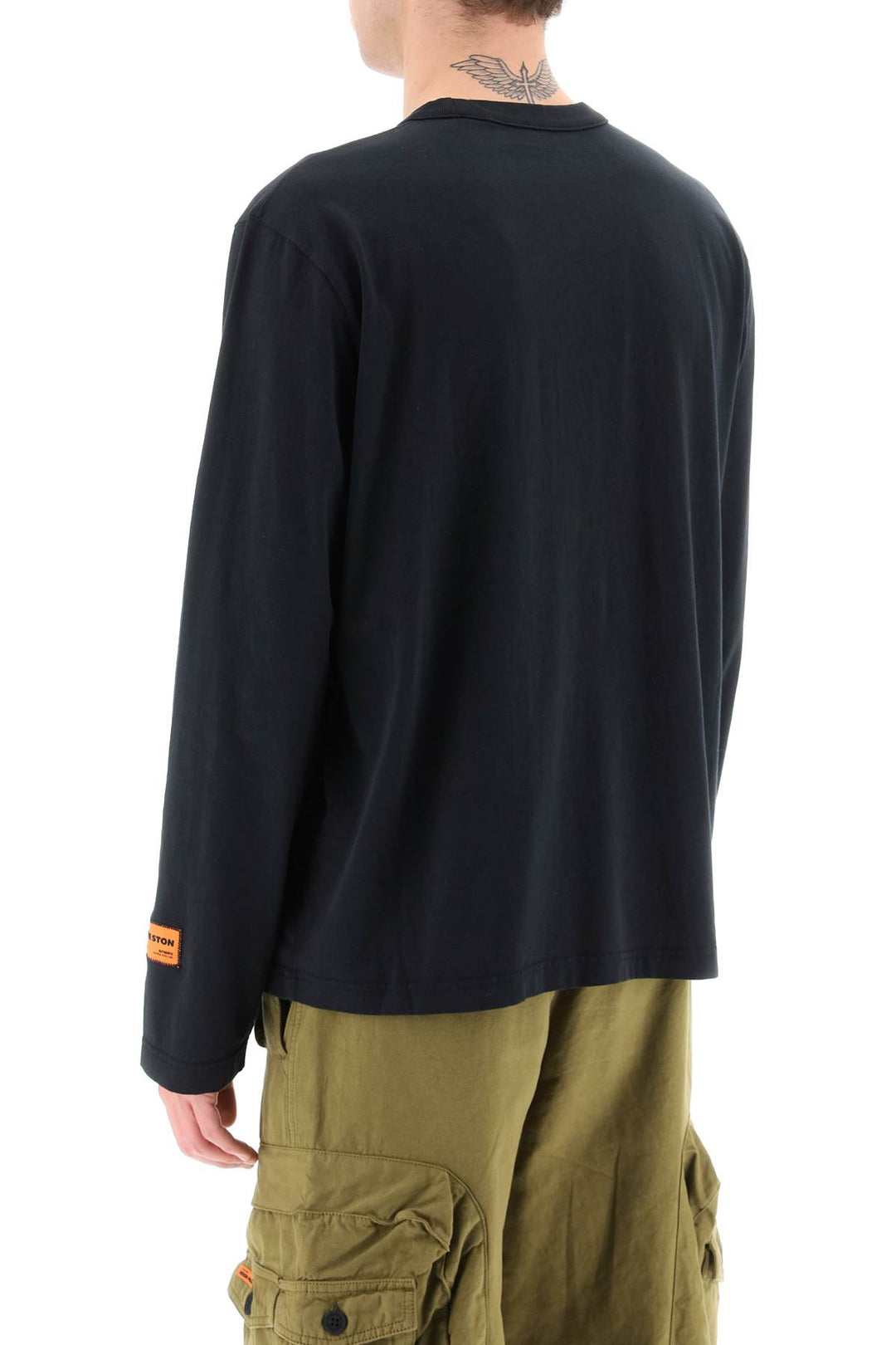 Censored Heron Print Long Sleeve T Shirt - Heron Preston - Men