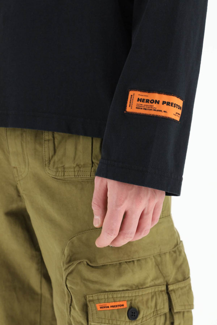 Censored Heron Print Long Sleeve T Shirt - Heron Preston - Men