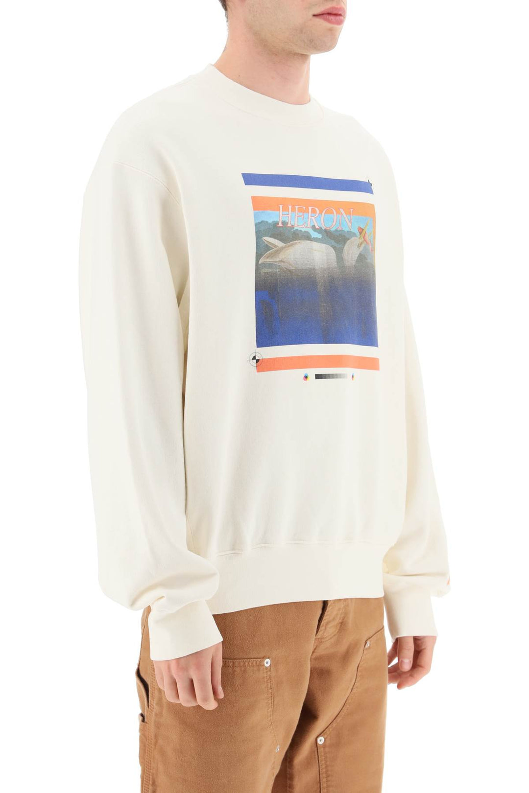 'Misprinted Heron' Print Sweatshirt - Heron Preston - Men