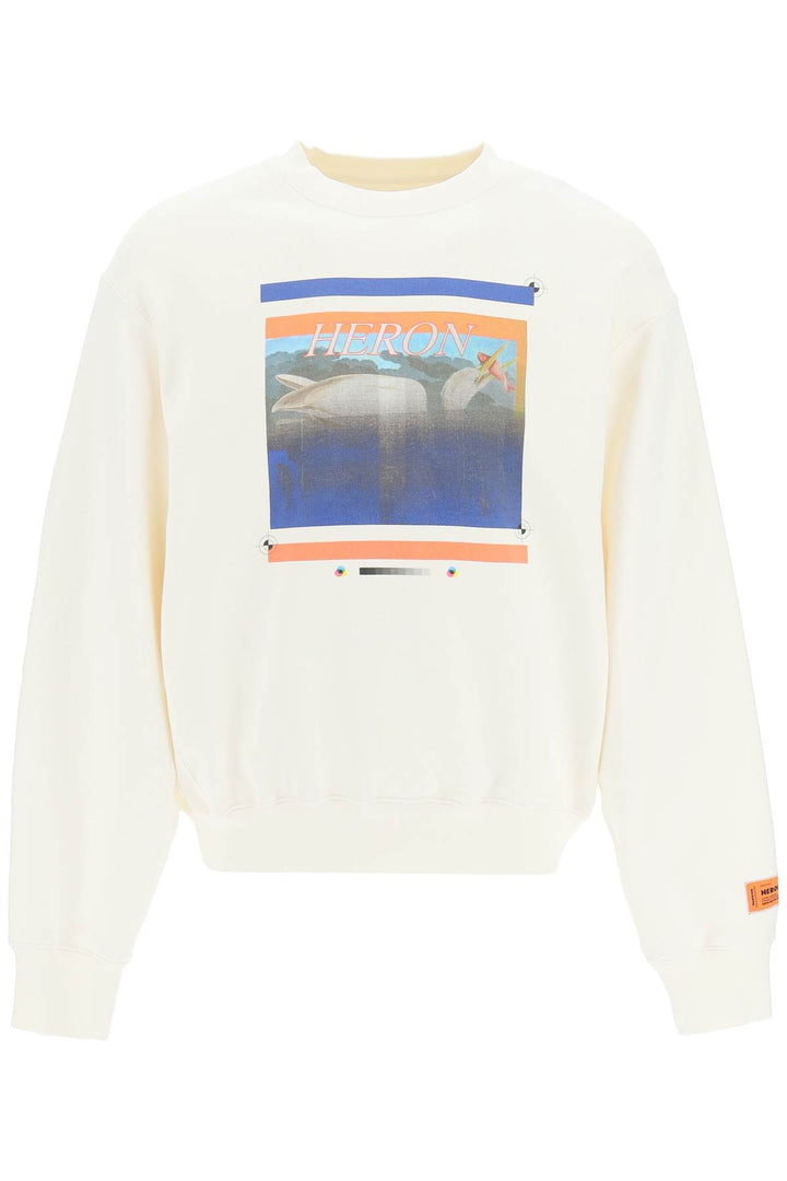 'Misprinted Heron' Print Sweatshirt - Heron Preston - Men