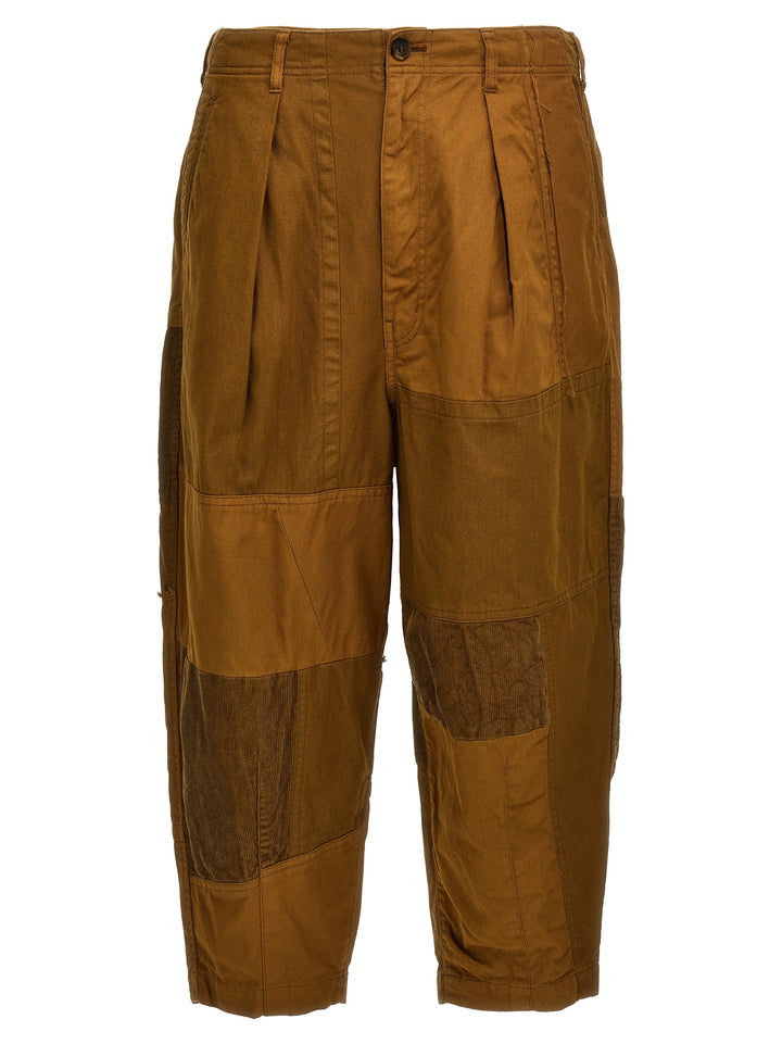 Drill  With Velvet Inserts Pants Brown