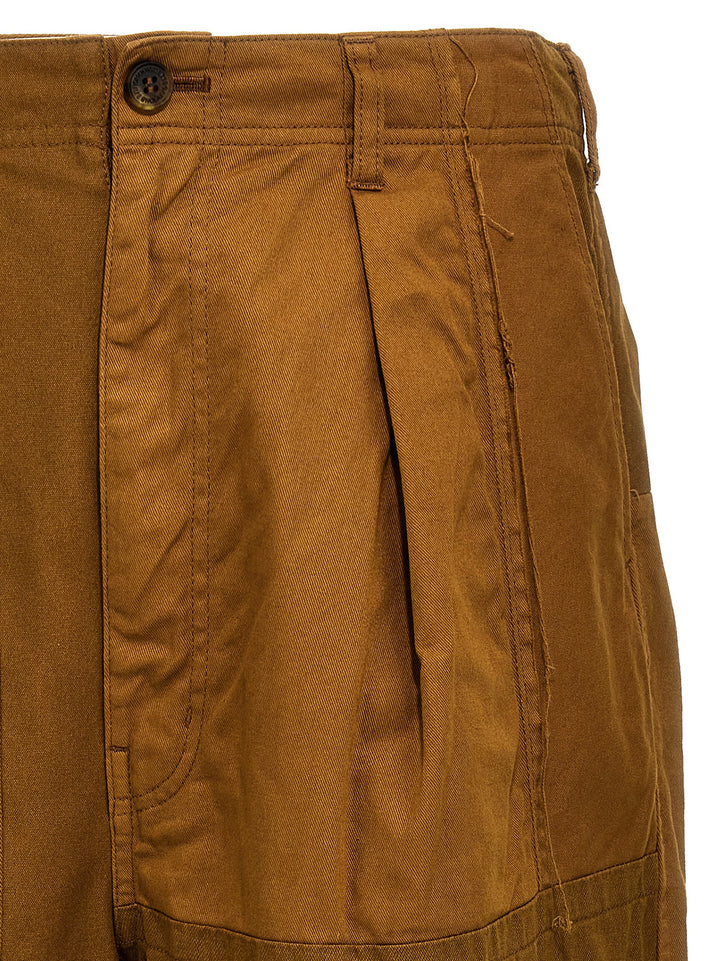 Drill  With Velvet Inserts Pants Brown