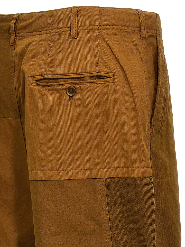 Drill  With Velvet Inserts Pants Brown