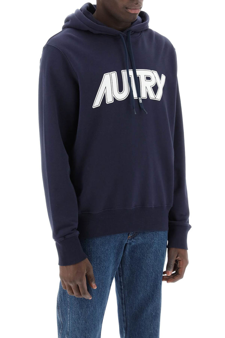 Hoodie With Maxi Logo Print - Autry - Men