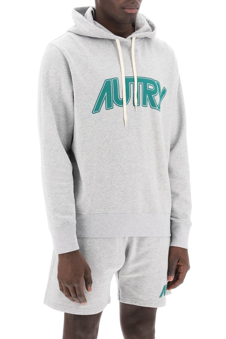 Hoodie With Maxi Logo Print - Autry - Men