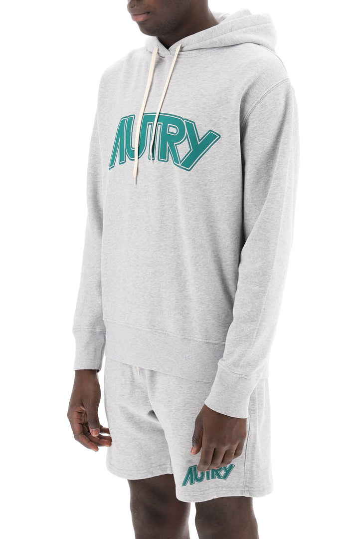 Hoodie With Maxi Logo Print - Autry - Men