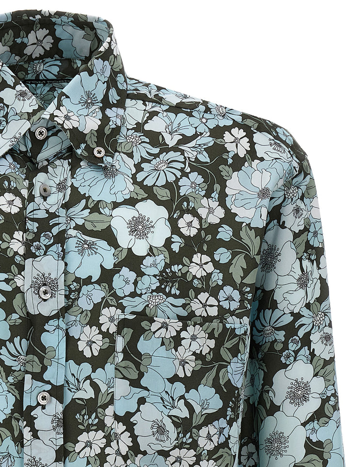 Floral Print Shirt Shirt, Blouse Multicolor