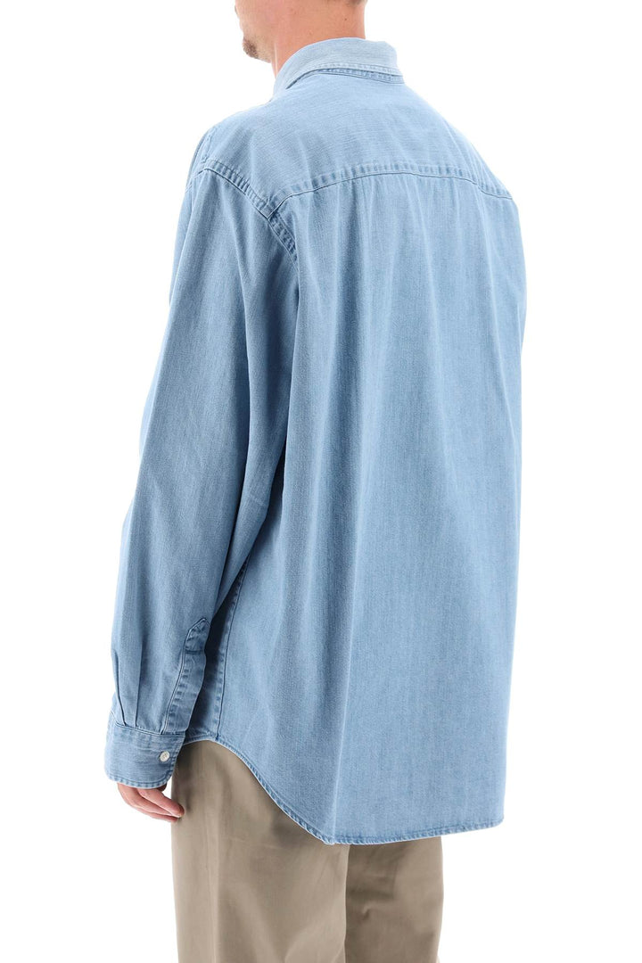 Oversized Denim Shirt - Ami Paris - Men