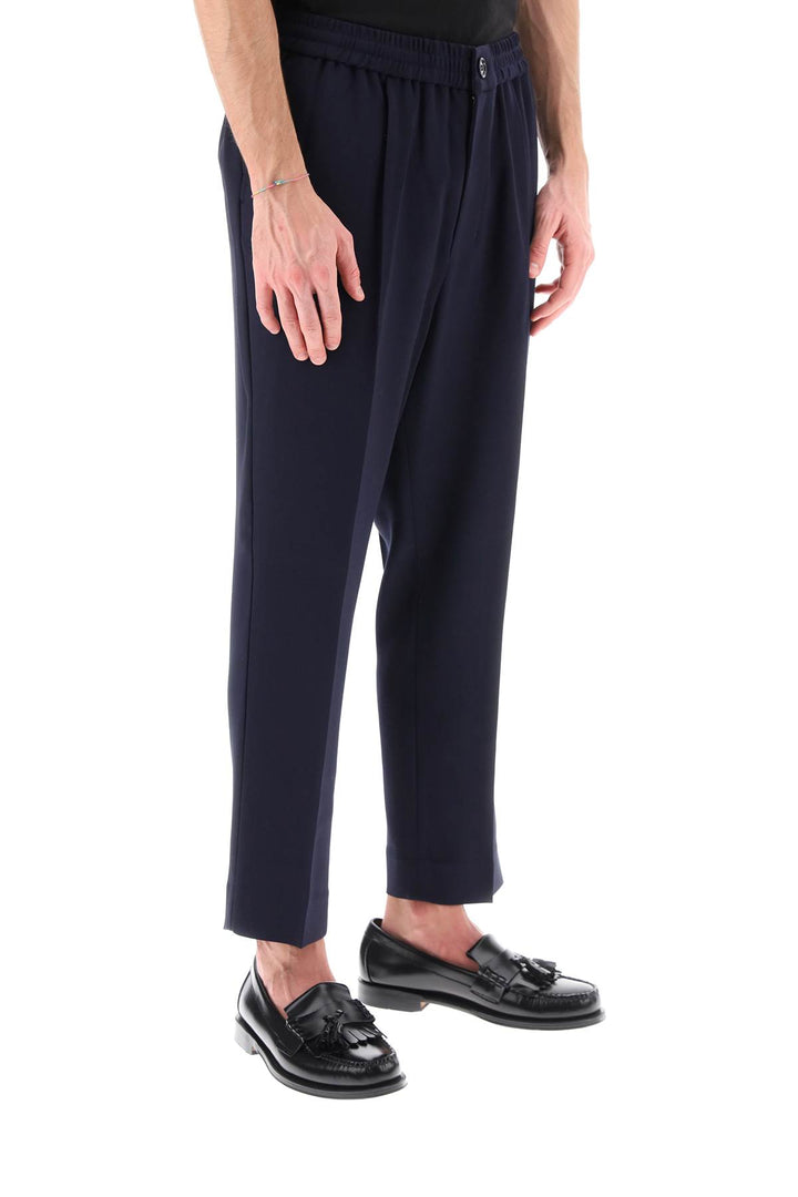 Elasticated Waist Pants In Viscose And Wool - Ami Paris - Men