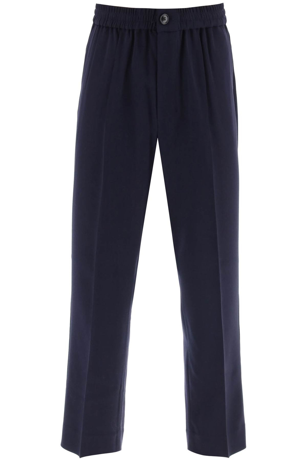 Elasticated Waist Pants In Viscose And Wool - Ami Paris - Men