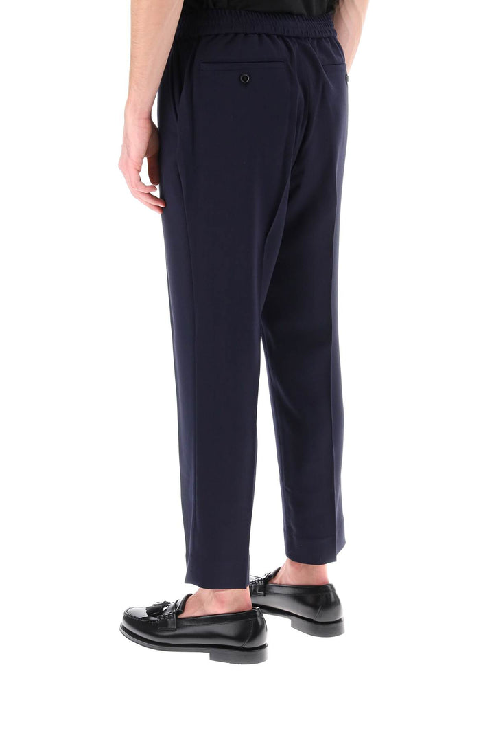 Elasticated Waist Pants In Viscose And Wool - Ami Paris - Men