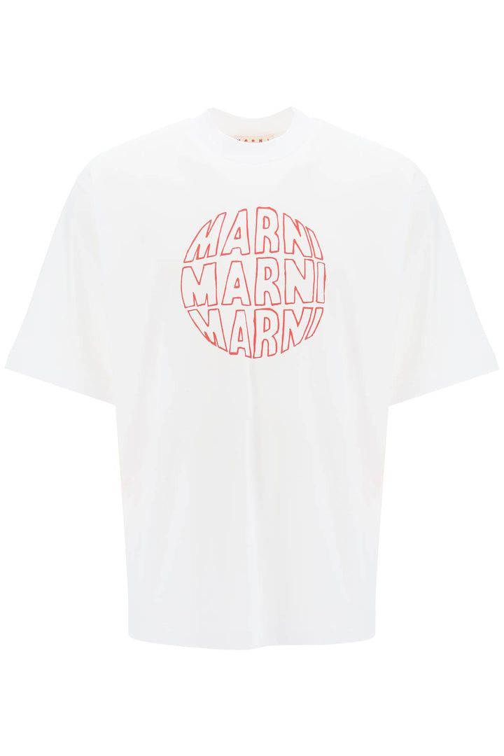 Outline Print T Shirt - Marni - Men