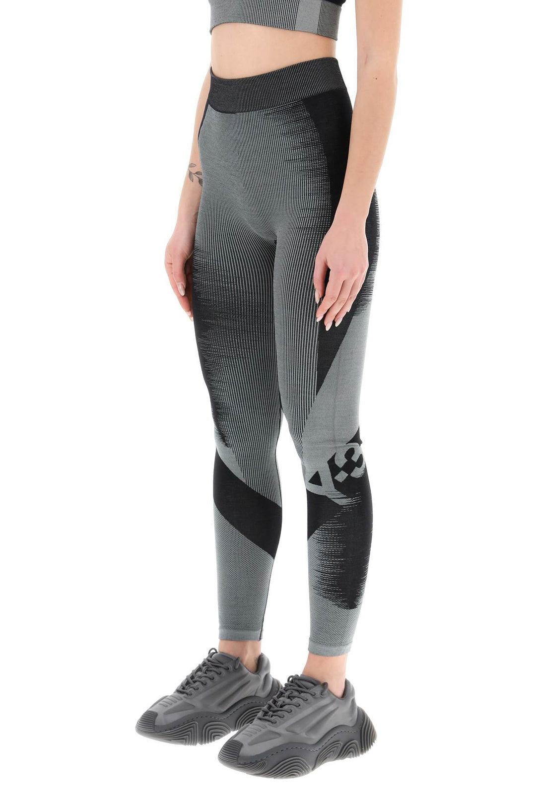 Two Tone Knit Leggings - Y-3 - Women