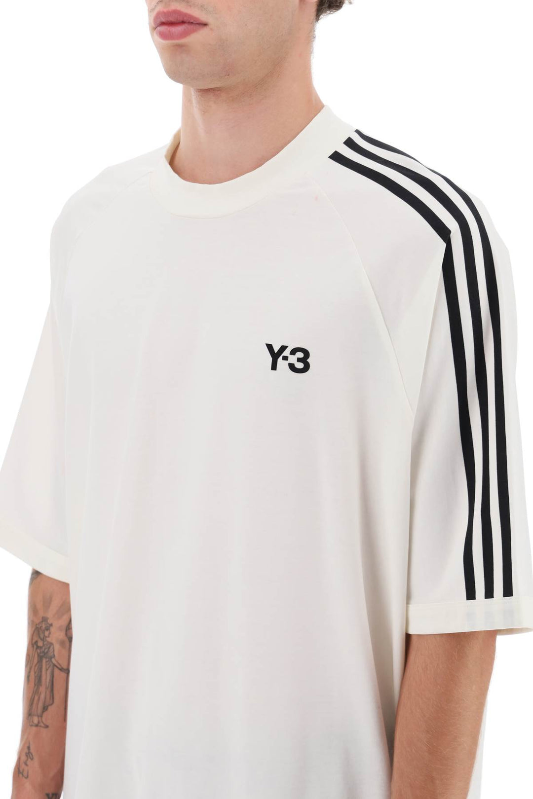 3 Stripes Crew Neck T Shirt - Y-3 - Men