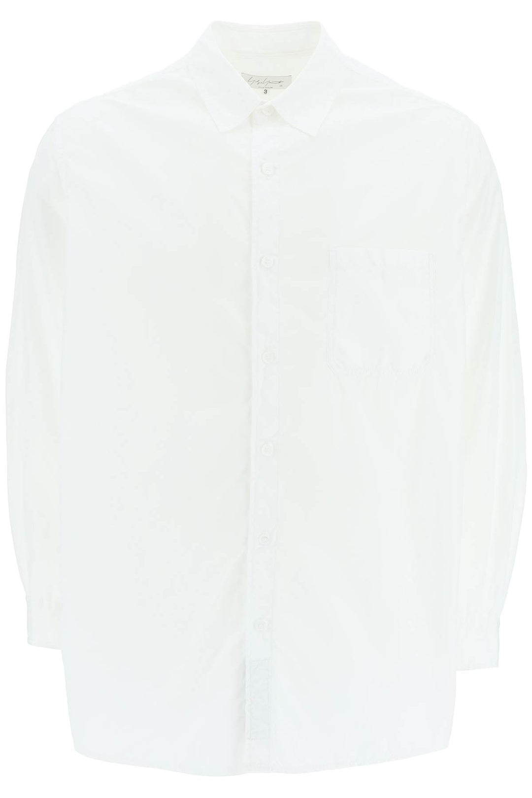 Classic Cotton Shirt With Pocket - Yohji Yamamoto - Men