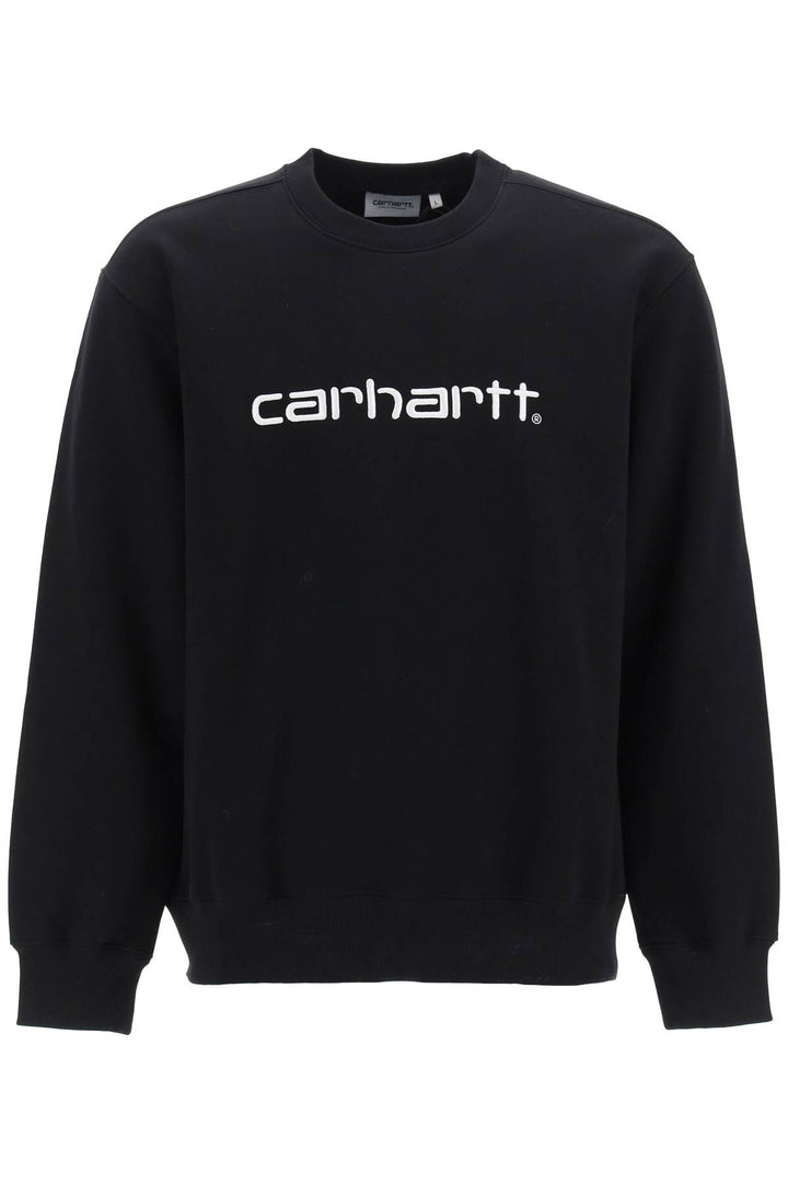 Crew Neck Sweatshirt With Logo Embroidery - Carhartt Wip - Men