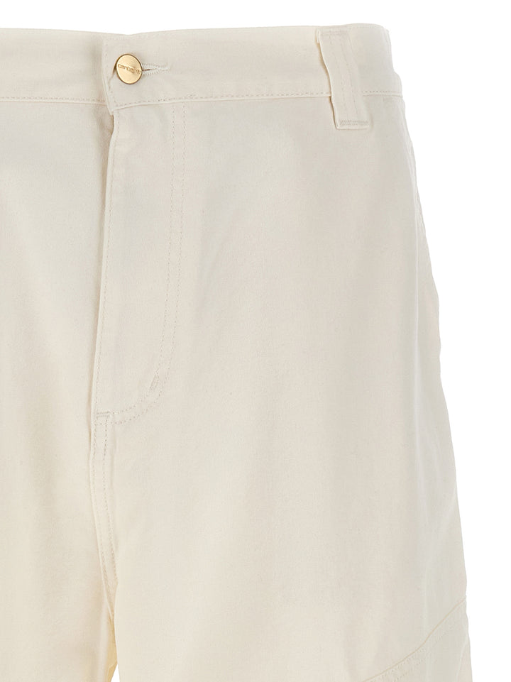 Wide Panel Jeans White