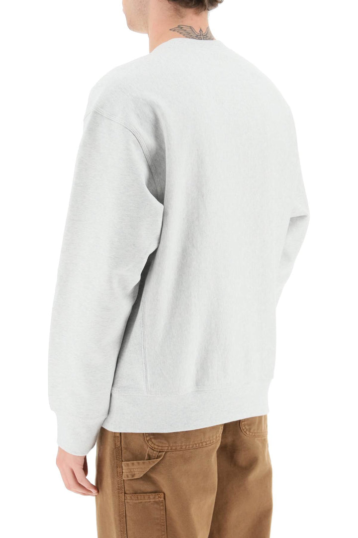 Crewneck Sweatshirt Featuring Maxi Embroidered Logo - Carhartt Wip - Men