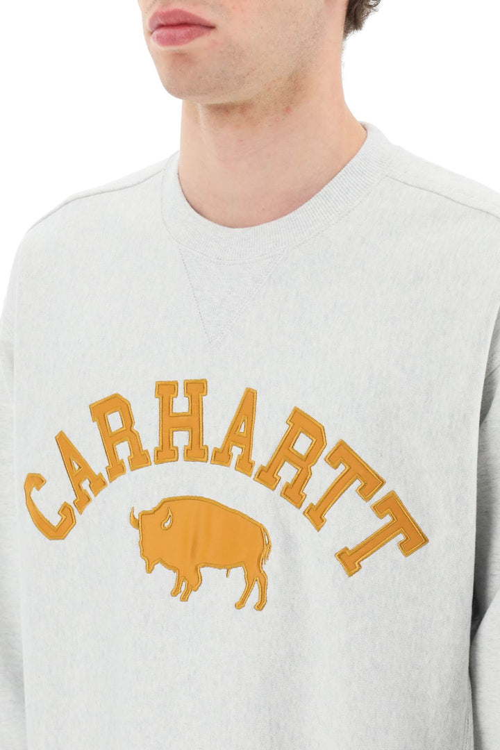 Crewneck Sweatshirt Featuring Maxi Embroidered Logo - Carhartt Wip - Men