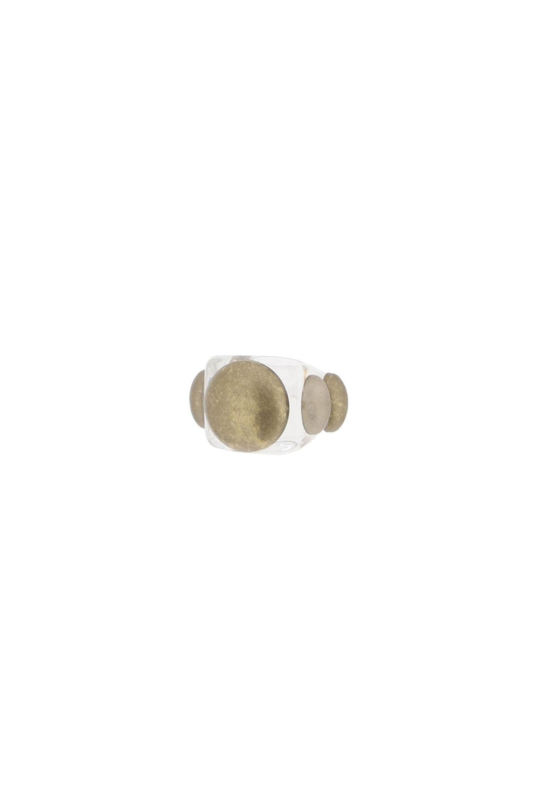 Crystal Aged Gold Ring - La Manso - Women