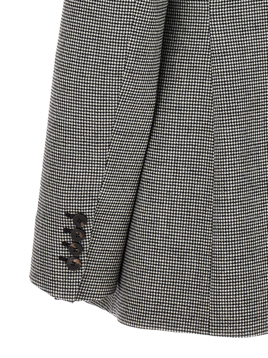 Houndstooth Blazer Jackets White/Black