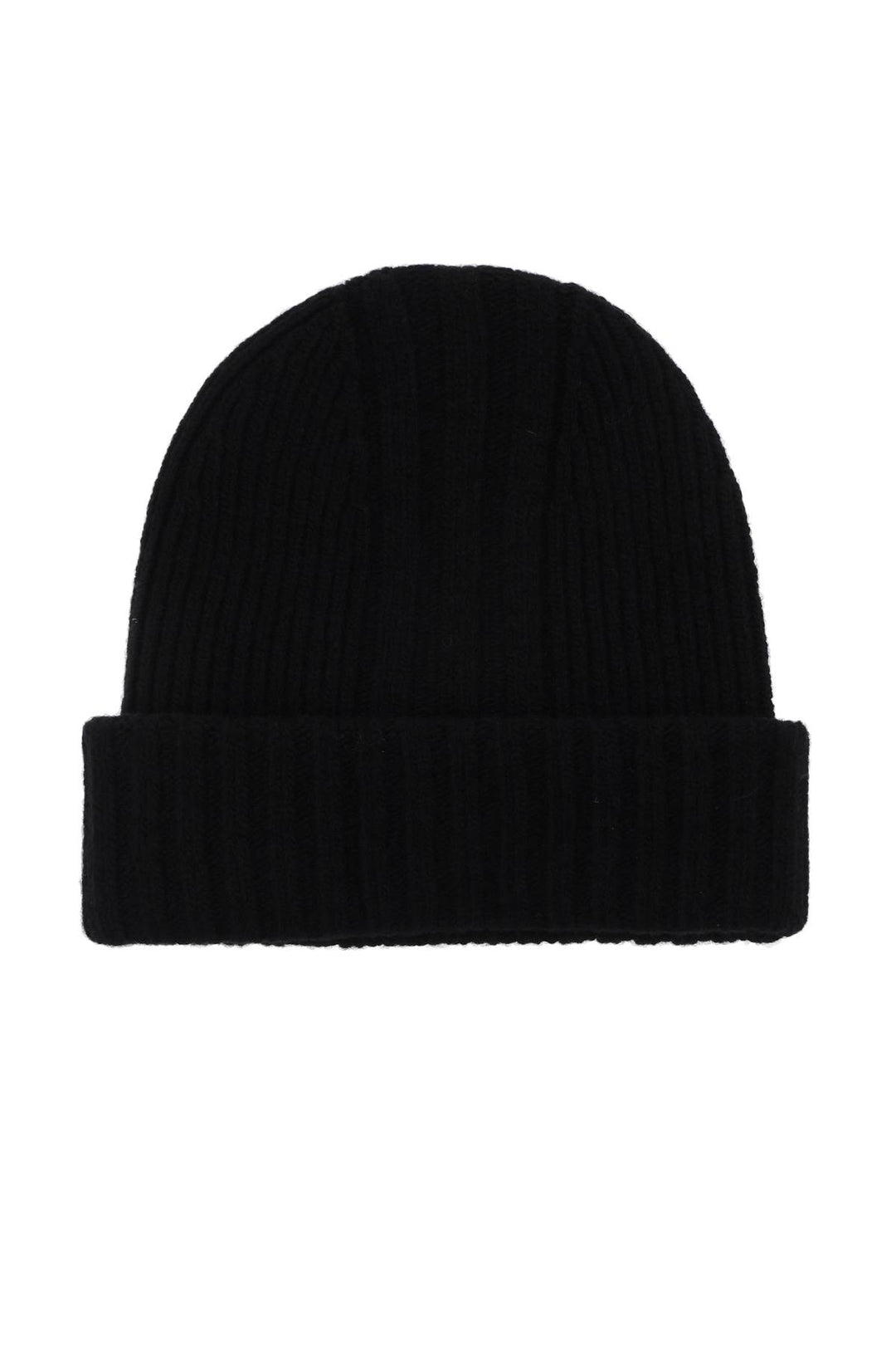 Beanie Hat In Ribbed Wool With Logo Patch - Y-3 - Men