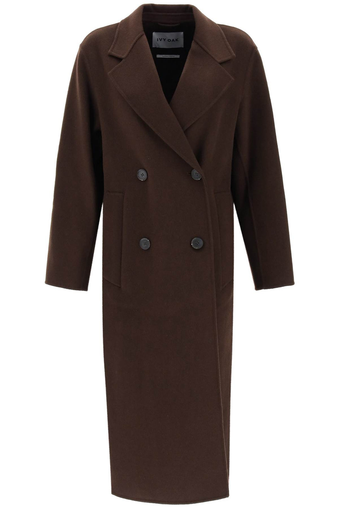 Clara Double Breasted Wool Coat - Ivy Oak - Women